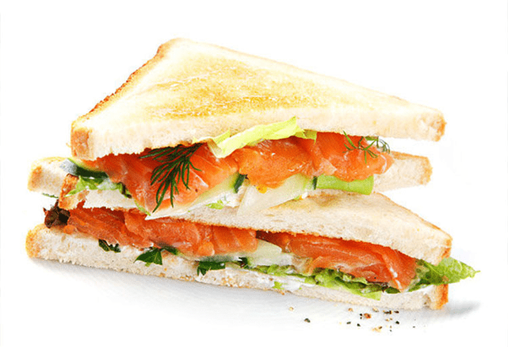 Сендвич-Клаб с сёмгой